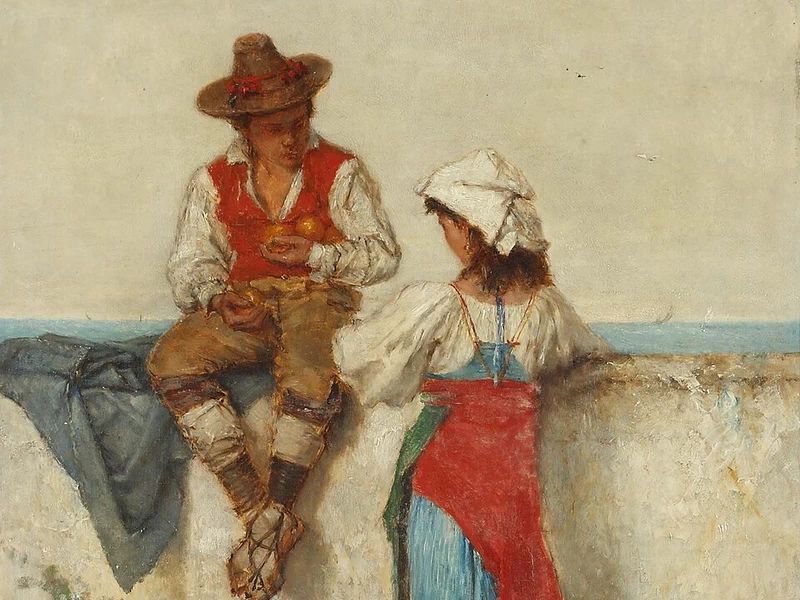 1817-Ignacio Merino Muñoz - Corteggiamento italiano